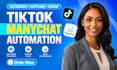 connect tiktok with manychat automation for your business