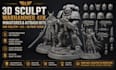 3d sculpt your warhammer 40k miniatures, kitbash bits dnd tabletop stl 3d print
