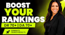 boost ahrefs DR 70 and moz da with non drop backlinks