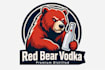 design super red bear vodka logo with source file in 12 hours