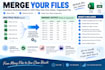 merge and combine multiple CSV and excel files