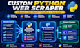 do python web scraping, data extraction, web crawling and website scraping