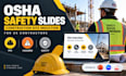prepare construction site induction presentation, osha slides for US contractors