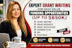 write small business grant proposals and grant applications