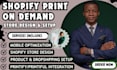 create shopify store dropshipping print on demand website
