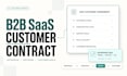 create professional b2b saas customer contract to close big sales