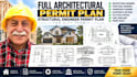 full architectural permit plan structural engineer permit plan for city permit