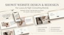 design redesign showit website showit template showit customisation