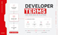 create developer terms for your saas API platform