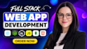build website, saas web app as full stack developer front end backend developer