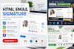 do clickable HTML email signature for outlook, gmail, apple mail etc