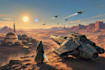 create star wars and sci fi illustration