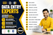 do data entry in excel and google sheets