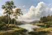 digital landscape oil painting