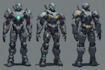 design sci fi mecha and robot concept art