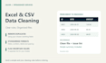 clean, merge, and format your excel or CSV data