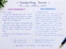 handwrite anything in plain or cursive handwriting