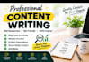 write high quality SEO blog posts and articles