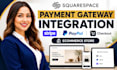 integrate squarespace payment gateway stripe paypal checkout ecommerce store