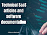 write technical saas articles and software documentation