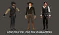create rig and animate ps1 ps2 psx low poly 3d characters 3d model