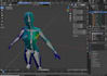 3d model rigging 3d character rig weight paint,  convert vrchat, vrm and vtuber