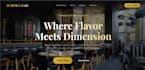 design a luxury 3d restaurant cafe website with animations