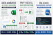do data analysis, data extraction, sql and excel tasks