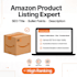 do amazon product listing and product upload with SEO