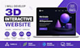 design interactive 3d landing page with threejs and spline