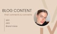 blog content that connects and converts
