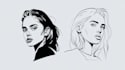 design a professional vector portrait illustration