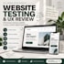 test your website and provide detailed UX usability feedback