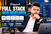 do website development as a full stack PHP laravel react js developer