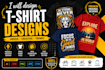 create vintage retro typography logo design for business, brand  t shirt