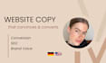 write your website copy