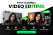 edit engaging youtube videos, podcasts and long form videos