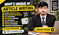 do efficacious SEO blog writing, article writing, and content writing
