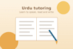 teach you urdu speaking, reading and writing