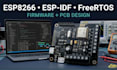 create esp8266 esp idf freertos firmware and pcb design