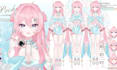 design and rig high 2d vtuber model quality live vtuber model live vtuber model