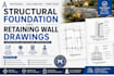 design structural foundation and retaining wall drawings