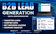b2b lead generation , google map scraping , email scraping