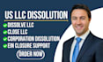do US llc dissolution, dissolve llc, ein cancellation and corporation
