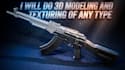 do 3d modeling and texturing of any type