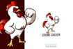 create a professional chicken and chick logo design