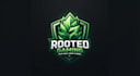 design a fresh and powerful green leaf gaming logo