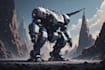 design sci fi mecha and robot concept art