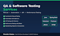 develop and test backend apis using java spring boot and testing