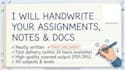 write your hand written assignments, notes and documents